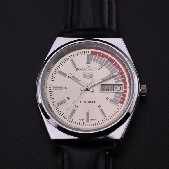 Vintage Seiko 5 Automatic 6309A Japanese Movement 17J D/D Men's Wrist Watch - Picture 6 of 14